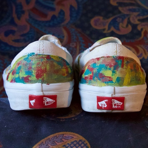 Vans Slip On Custom Hand Painted Shoes - Picture 3 of 7